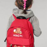 Σχολική Τσάντα Πλάτης Νηπιαγωγείου Κόκκινη με Γουρουνάκι