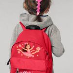 Σχολική Τσάντα Πλάτης Νηπιαγωγείου Κόκκινη με Μπαλαρίνα