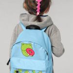 Σχολική Τσάντα Πλάτης Νηπιαγωγείου Γαλάζια με Βατραχάκι
