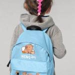 Σχολική Τσάντα Πλάτης Νηπιαγωγείου Γαλάζια με Γουρουνάκι