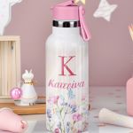 Σετ 2 Δώρα για Παιδιά, Θερμός & Δοχείο Φαγητού με Άνθη