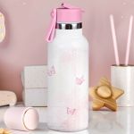 Παιδικό Παγούρι Θερμός με Καλαμάκι & Σχέδιο Πριγκίπισσα