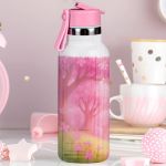 Παγούρι Θερμός Παιδικό με Καλαμάκι & Σχέδιο Ξανθιά Νεράιδα