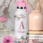 Σετ 2 Δώρα για Παιδιά, Θερμός & Δοχείο Φαγητού με Λουλούδια