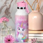 Παγούρι Θερμός Παιδικό με Καλαμάκι & Σχέδιο Μονόκερο