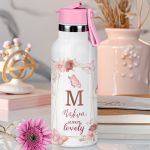 Παιδικό Παγούρι Θερμός με Καλαμάκι & Σχέδιο Lovely