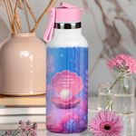 Παγούρι Θερμός Παιδικό με Καλαμάκι & Σχέδιο Γοργόνα