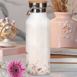 Μπουκάλι Θερμός Ανοξείδωτo με Όνομα & Σχέδιο Άνθη