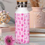 Ανοξείδωτo Μπουκάλι Θερμός με Μονόγραμμα & Όνομα