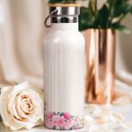 Ανοξείδωτo Μπουκάλι Θερμός με Σχέδιο Ροζ Τριαντάφυλλα