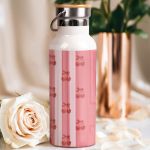 Ανοξείδωτo Μπουκάλι Θερμός με Μονόγραμμα & Σχέδιο Κεράσια