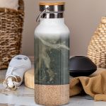 Ανοξείδωτo Μπουκάλι Θερμός με Όνομα & Σχέδιο Sand Pattern