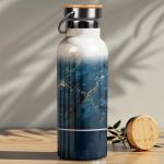 Ανοξείδωτo Μπουκάλι Θερμός με Όνομα & Σχέδιο Be The Change