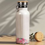 Ανοξείδωτo Μπουκάλι Θερμός με Σχέδιο Ροζ Τριαντάφυλλα