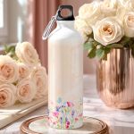 Σετ 2 Δώρα για Παιδιά, Παγούρι & Τσάντα Γυμνασίου με Λουλούδια