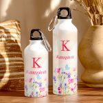 Σετ 2 Δώρα για Παιδιά, Παγούρι & Τσάντα Γυμνασίου με Λουλούδια