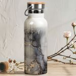 Μπουκάλι Θερμός Ανοξείδωτo με Όνομα & Σχέδιο Green Vibes