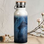 Ανοξείδωτo Μπουκάλι Θερμός με Όνομα & Σχέδιο Blue Waves