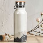 Ανοξείδωτo Μπουκάλι Θερμός με Όνομα & Σχέδιο Βουνοκορφές