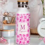 Ανοξείδωτo Μπουκάλι Θερμός με Μονόγραμμα & Όνομα