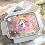 Σετ 2 Δώρα για Παιδιά, Παγούρι & Δοχείο Φαγητού με Μονόκερο