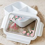 Σετ 2 Δώρα για Παιδιά, Θερμός & Δοχείο Φαγητού με Λουλούδια