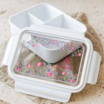 Σετ 2 Δώρα για Παιδιά, Θερμός & Δοχείο Φαγητού με Άνθη