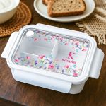 Σετ 2 Δώρα για Παιδιά, Θερμός & Δοχείο Φαγητού με Άνθη