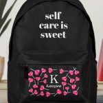 Σχολική Τσάντα για Παιδιά Δημοτικού, Μαύρη με Καρδιές