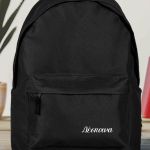 Σχολική Τσάντα Μαύρη για Παιδιά, Προσωποποιημένη με Όνομα