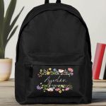 Mavri Tsanta Scholiki gia Koritsia me Onoma & Schedio Louloudia