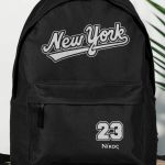 Σχολική Τσάντα για Γυμνασίο & Λύκειο, Μαύρη με Σχέδιο New York