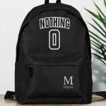 Σχολική Τσάντα για Γυμνασίο & Λύκειο, Μαύρη με Σχέδιο Nothing