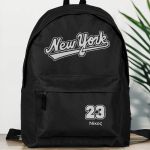 Σχολική Τσάντα για Γυμνασίο & Λύκειο, Μαύρη με Σχέδιο New York