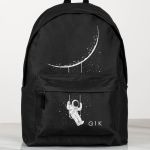 Σχολική Τσάντα για Γυμνασίο & Λύκειο, Μαύρη Space Swing