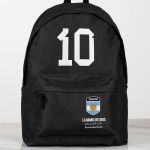 Σχολική Τσάντα για Γυμνασίο & Λύκειο, Μαύρη με Σχέδιο Αργεντινή