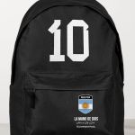 Σχολική Τσάντα για Γυμνασίο & Λύκειο, Μαύρη με Σχέδιο Αργεντινή