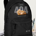 Σχολική Τσάντα για Γυμνασίο & Λύκειο, Μαύρη με Σχέδιο Teddy