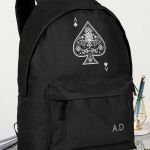 Σχολική Τσάντα για Γυμνασίο & Λύκειο, Μαύρη Ace of Spades