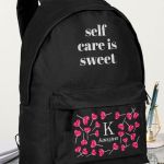 Σχολική Τσάντα για Παιδιά Δημοτικού, Μαύρη με Καρδιές