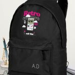 Σχολική Τσάντα για Γυμνασίο & Λύκειο, Μαύρη με Retro Games
