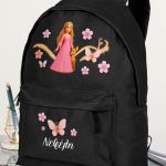 Σχολική Τσάντα για Παιδιά Δημοτικού, Μαύρη με Πριγκίπισσα