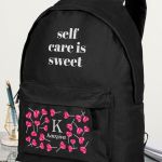 Σχολική Τσάντα για Παιδιά Δημοτικού, Μαύρη με Καρδιές