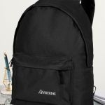 Σχολική Τσάντα Μαύρη για Παιδιά, Προσωποποιημένη με Όνομα