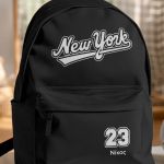 Σχολική Τσάντα για Γυμνασίο & Λύκειο, Μαύρη με Σχέδιο New York