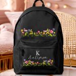 Σετ 2 Δώρα για Παιδιά, Παγούρι & Τσάντα Γυμνασίου με Λουλούδια