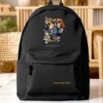 Σχολική Τσάντα για Γυμνασίο & Λύκειο, Μαύρη Wild & Free