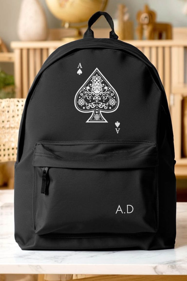 Σχολική Τσάντα για Γυμνασίο & Λύκειο, Μαύρη Ace of Spades