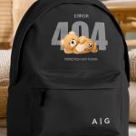 Σχολική Τσάντα για Γυμνασίο & Λύκειο, Μαύρη με Σχέδιο Teddy