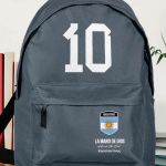 Σχολική Τσάντα για Γυμνασίο & Λύκειο, Γκρι με Σχέδιο Αργεντινή